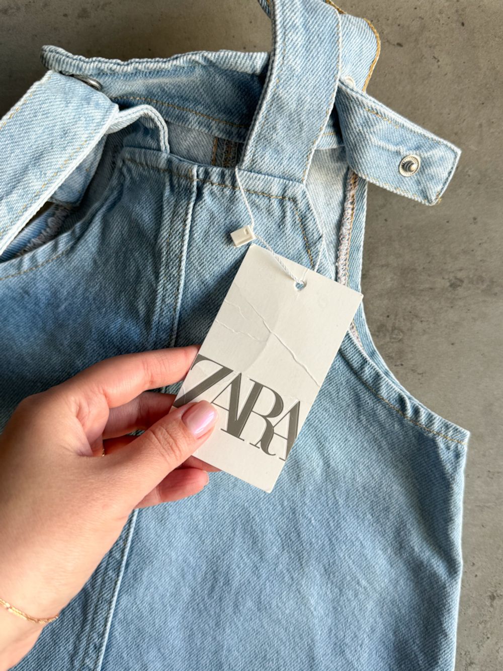 Новый джинсовый сарафан Zara, 104