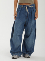 Джинсы Lap Pleated Washed