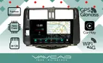 Магнитола для Toyota Land Cruiser Prado 150 2010-2013 (рамка черная)- Vaycar VA77-0065-2K на Android 13, Быстрая, 2K QLED, CarPlay,4G SIM-слот