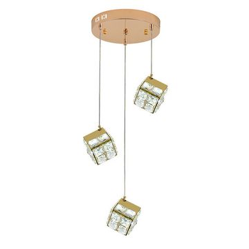 Подвесной светильник 23W 3000K-6400K V000134L 12048/3P Gold золотой Radioso Indigo