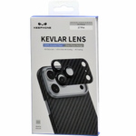 Защитное стекло i-Phone 17 Pro на линзы камеры Keephone Kevlar Lens черное
