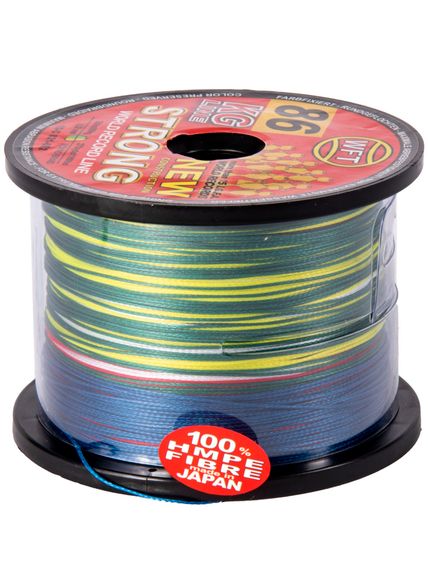 Леска плетёная WFT KG STRONG Multicolor 250 м, 0,52 мм