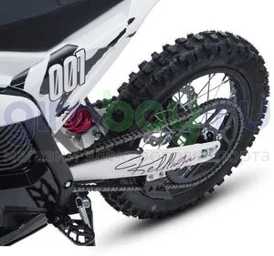 Электромотоцикл Эндуро WHITE SIBERIA BELLLUGA 001 3900W (60V/27Ah) - Белый фото №13