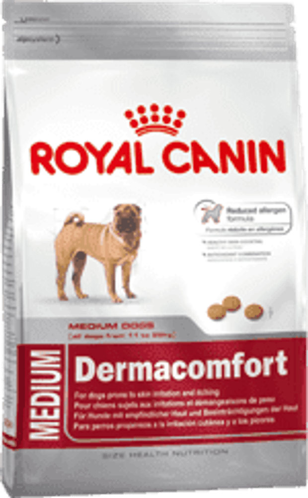 Royal Canin 3кг Медиум Дерма Комфорт корм для собак с раздраженной и зудящей кожей Royal Canin 3кг Медиум Дерма Комфорт корм для собак с раздраженной и зудящей кожей