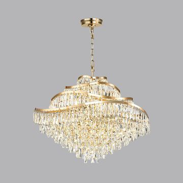 Подвесная хрустальная люстра 25*Е14 5073/25 золото Wayta Odeon Light