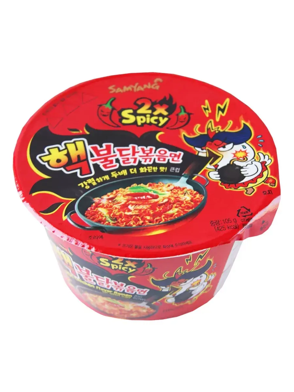 Лапша со вкусом очень острой курицы 2x Spicy 105 г * 2 шт