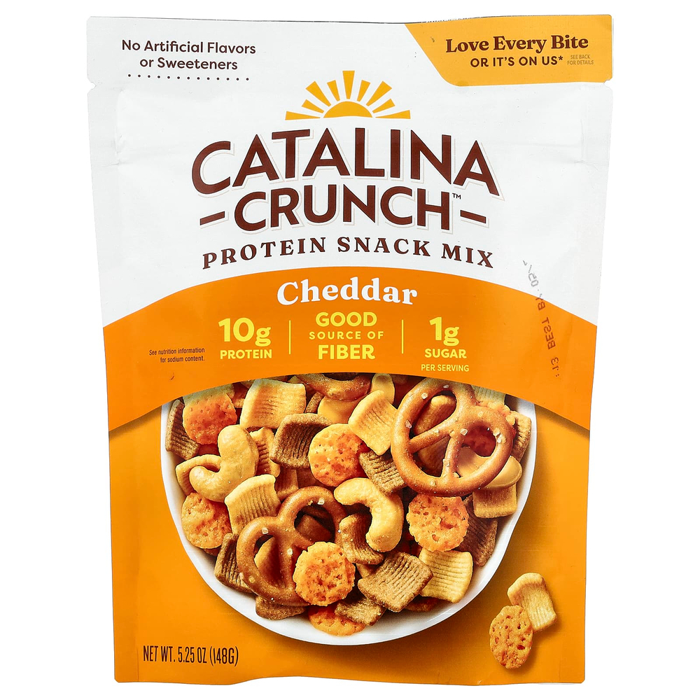 Catalina Crunch, протеиновая смесь для снеков, со вкусом чеддера, 148 г (5,25 унции)