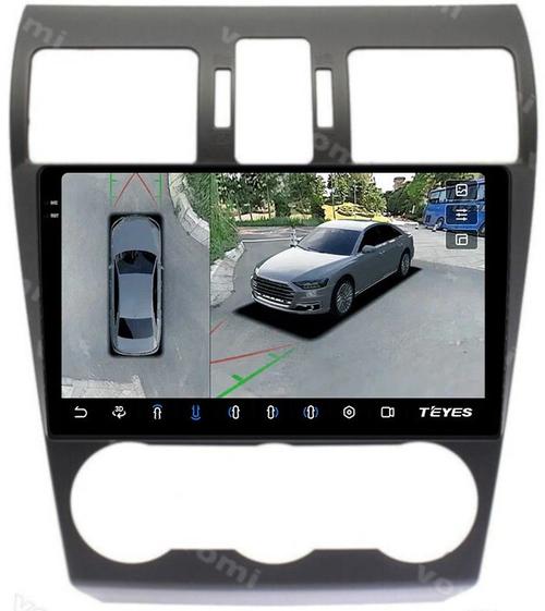 Магнитола для Subaru Forester 4 2012-2015, Impreza 4, XV (без штатной КЗВ) - Teyes CC3-2K-360 на Android 10, Быстрая, 2K QLED, CarPlay, 4G SIM-слот, 4 камеры в комплекте