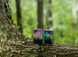 Зажигалка Zippo Colorful Sky с покрытием 540 Tumbled Chrome, латунь/сталь, разноцветная, 38x13x57 мм