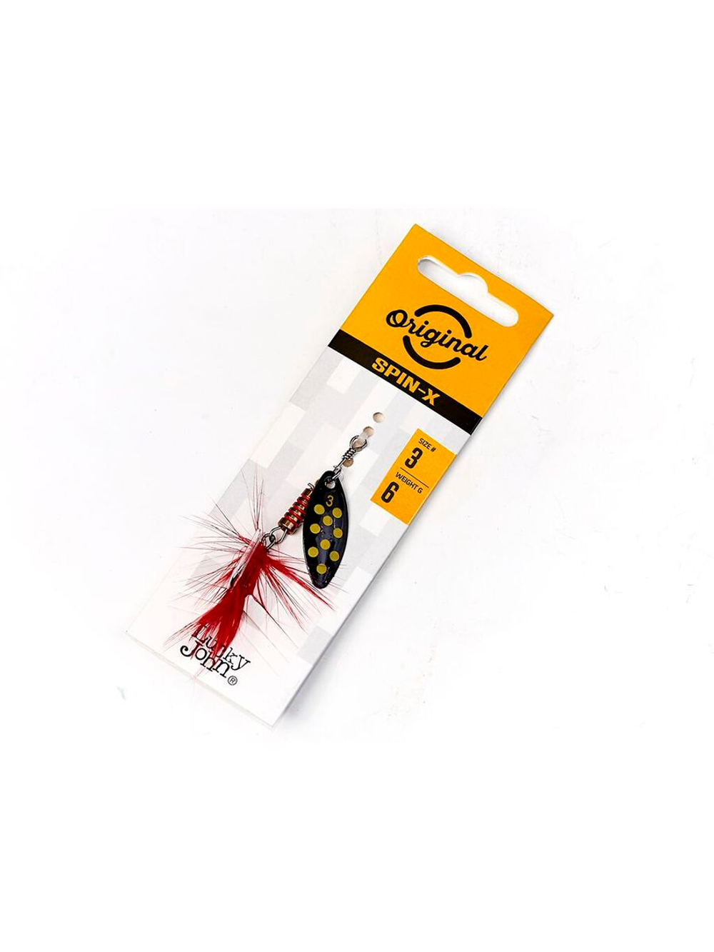 Блесна вращающаяся Lucky John SPIN X LONG 05 12,0г CR (5шт. в упк.)