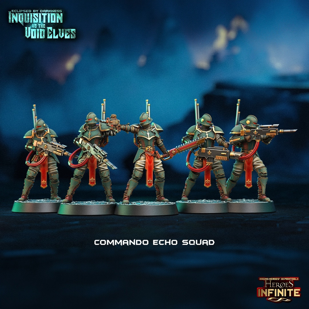 Миниатюра Warhammer Commando Echo Squad