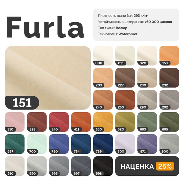 РИЧМОНД Складная кровать серо-бежевая, 185
