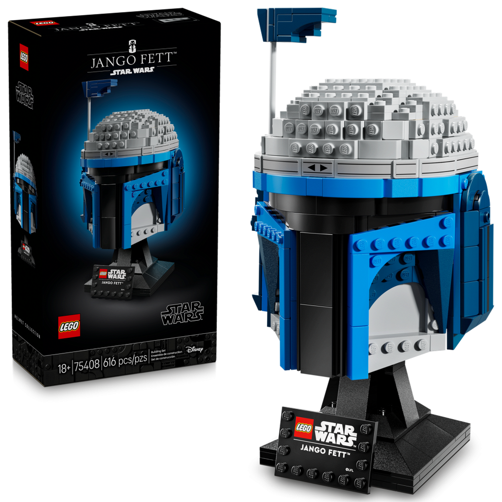 Конструктор Лего Звёздные войны Шлем Джанго Фетта | LEGO Star Wars Jango Fett Helmet 75408, 616 деталей (18+)
