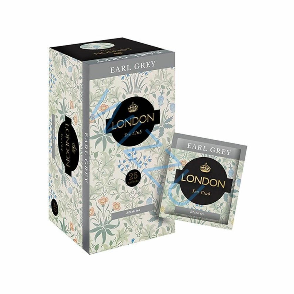 Чай черный Earl Grey London Tea Club в фольг конвертах 25 кон по 2г*