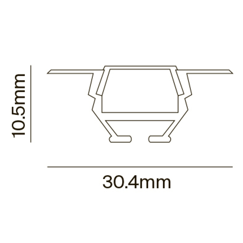 Профиль Led Strip ALM010S-2M