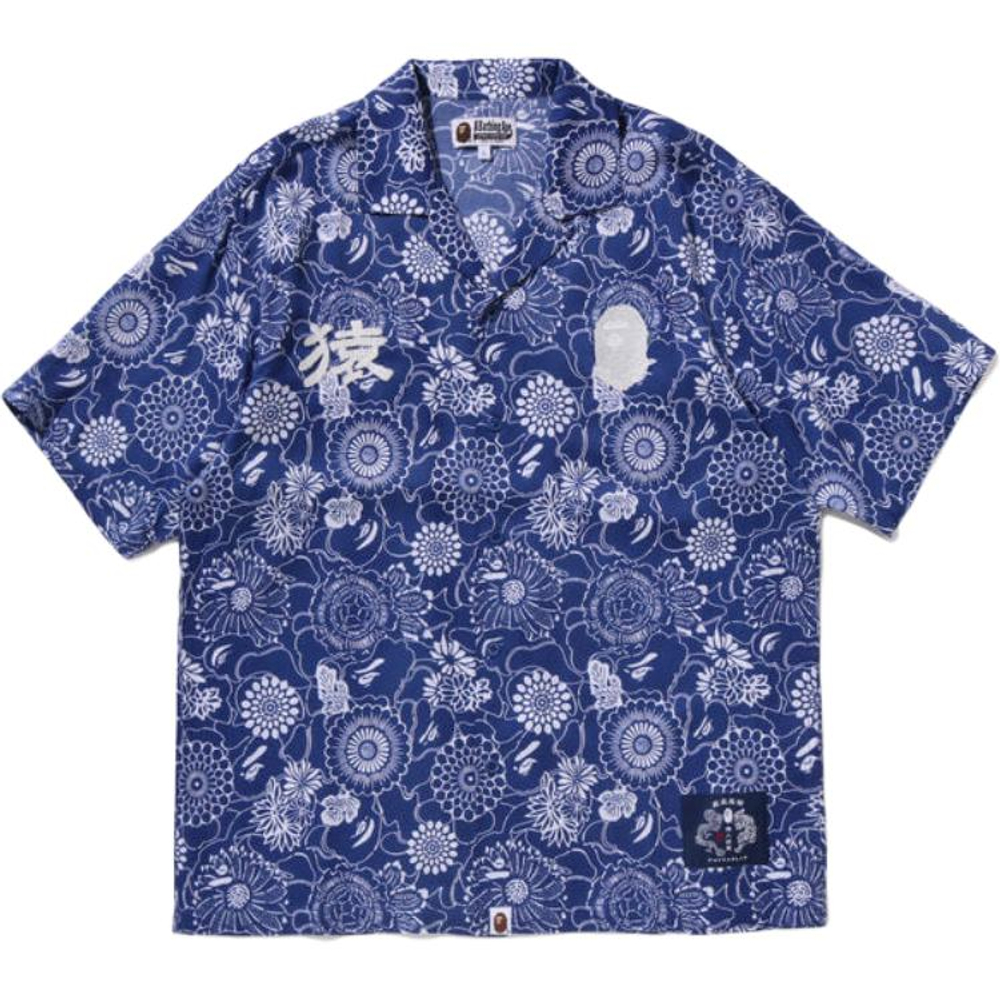 A Bathing Ape Bathing Ape Shirts Button Lyocell Moderate Regular Summer 0zxsrm308321q