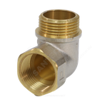 Угольник латунь никель Ду 15 (1/2") ВР/НР 9002 ГОСТ 32585-2013 Aquasfera 9002-01