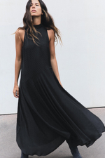 ДЛИННОЕ ПЛАТЬЕ В ГОРОШЕК — ZARA