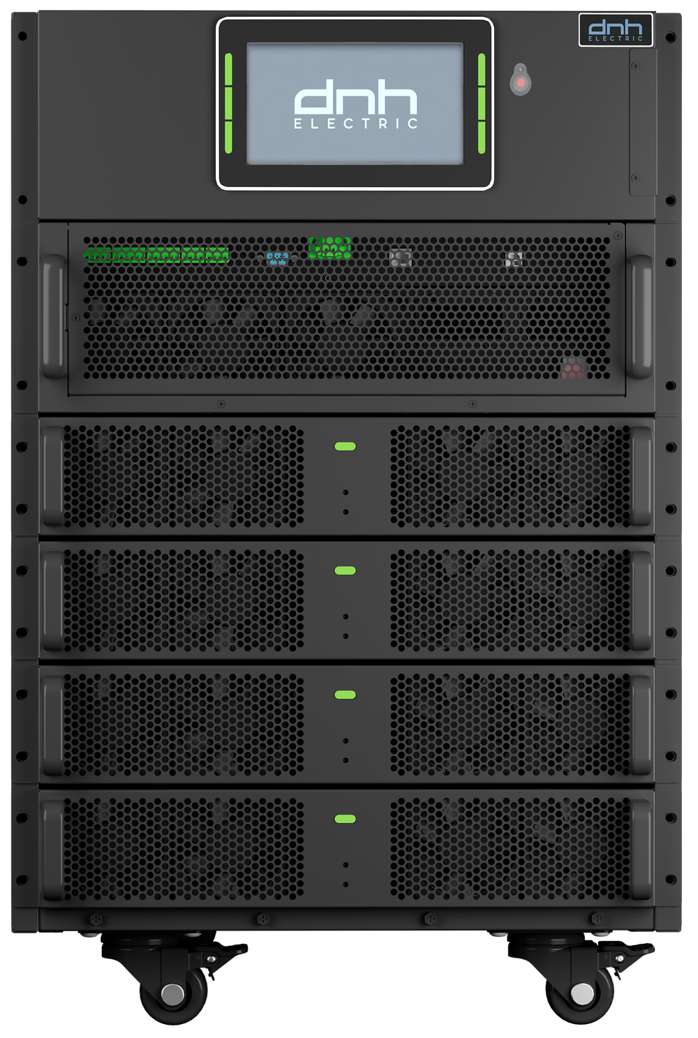 Силовой шкаф модульного ИБП DNH DRM06015, 60 кВА/60 кВт, 3:3ф, Rack Tower, 4 силовых модуля 15 кВА