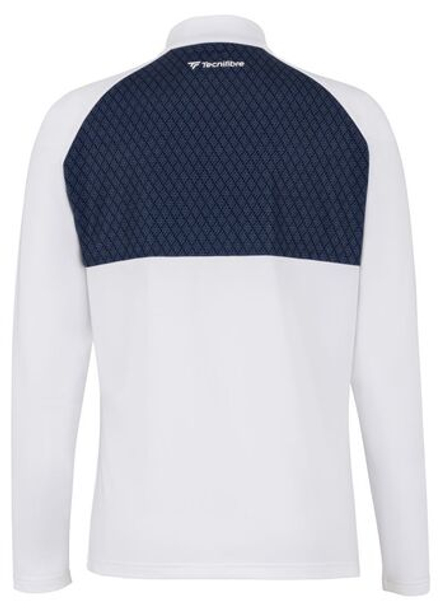 Женская теннисная футболка   Tecnifibre Thermo Zipper Longsleeves - white