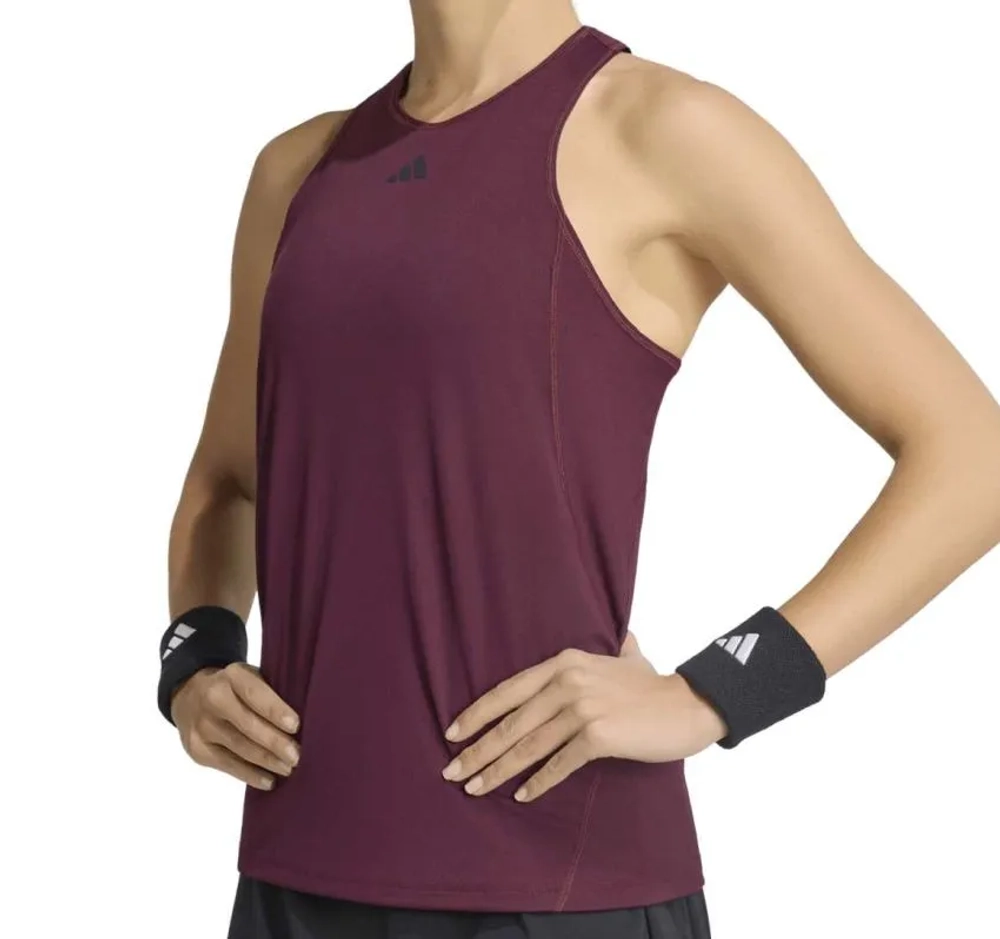 Женский топ теннисный Adidas Club Tank - maroon