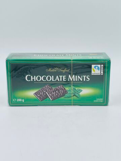 Темный шоколад с мятной начинкой Maitre Truffout 200 г (Австрия)