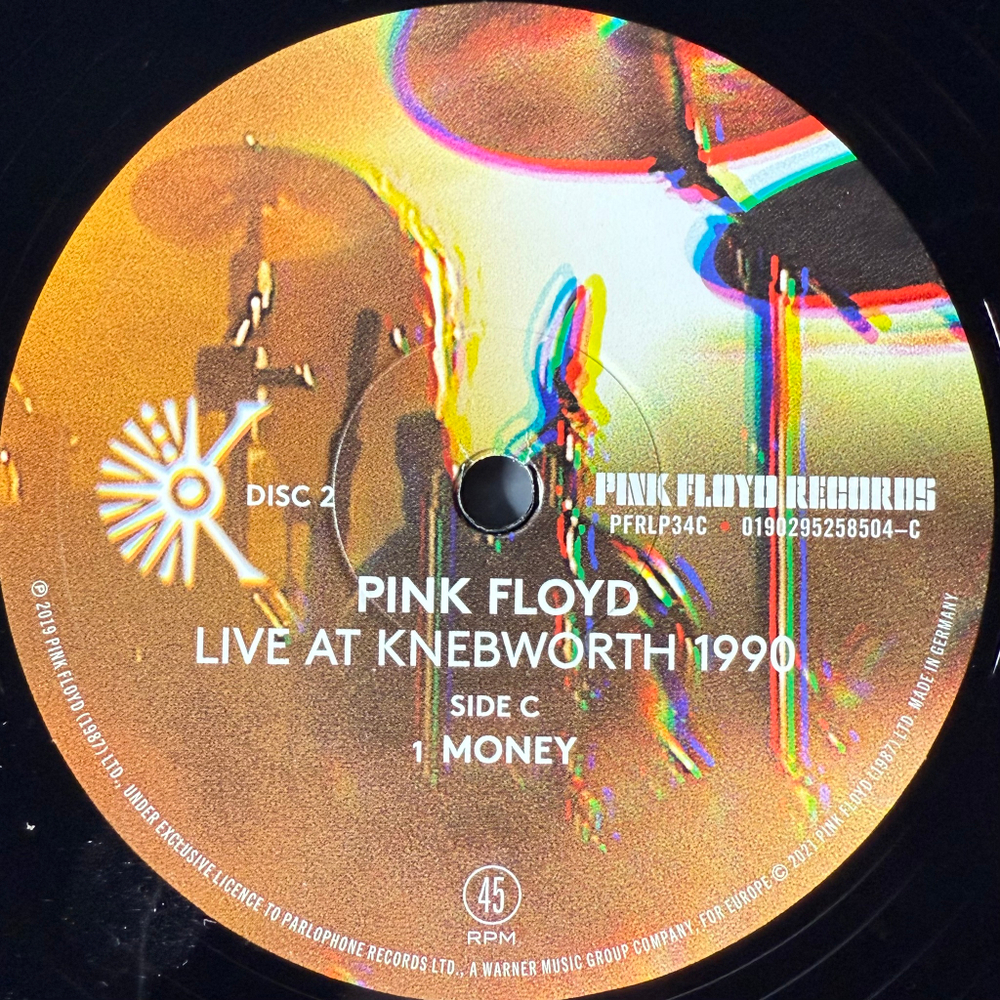 Pink Floyd ‎– Live At Knebworth 1990 2LP (Германия 2021г.) 2х12", 45 RPM
