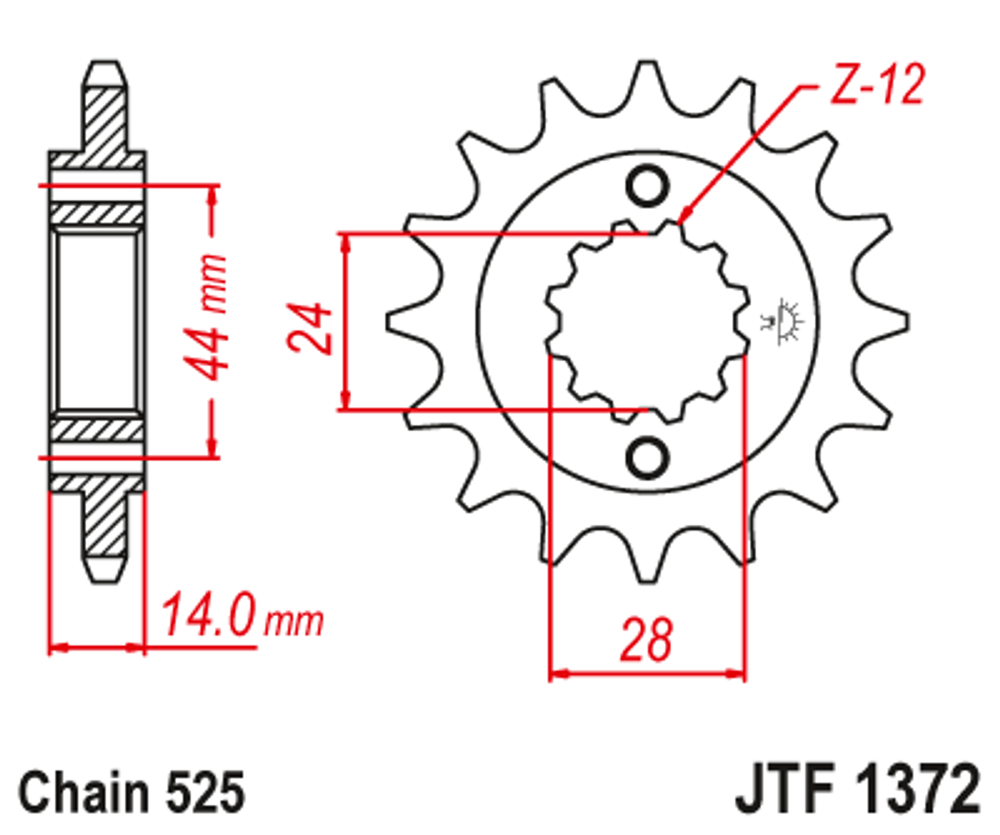 Звезда JTF1372.17RB