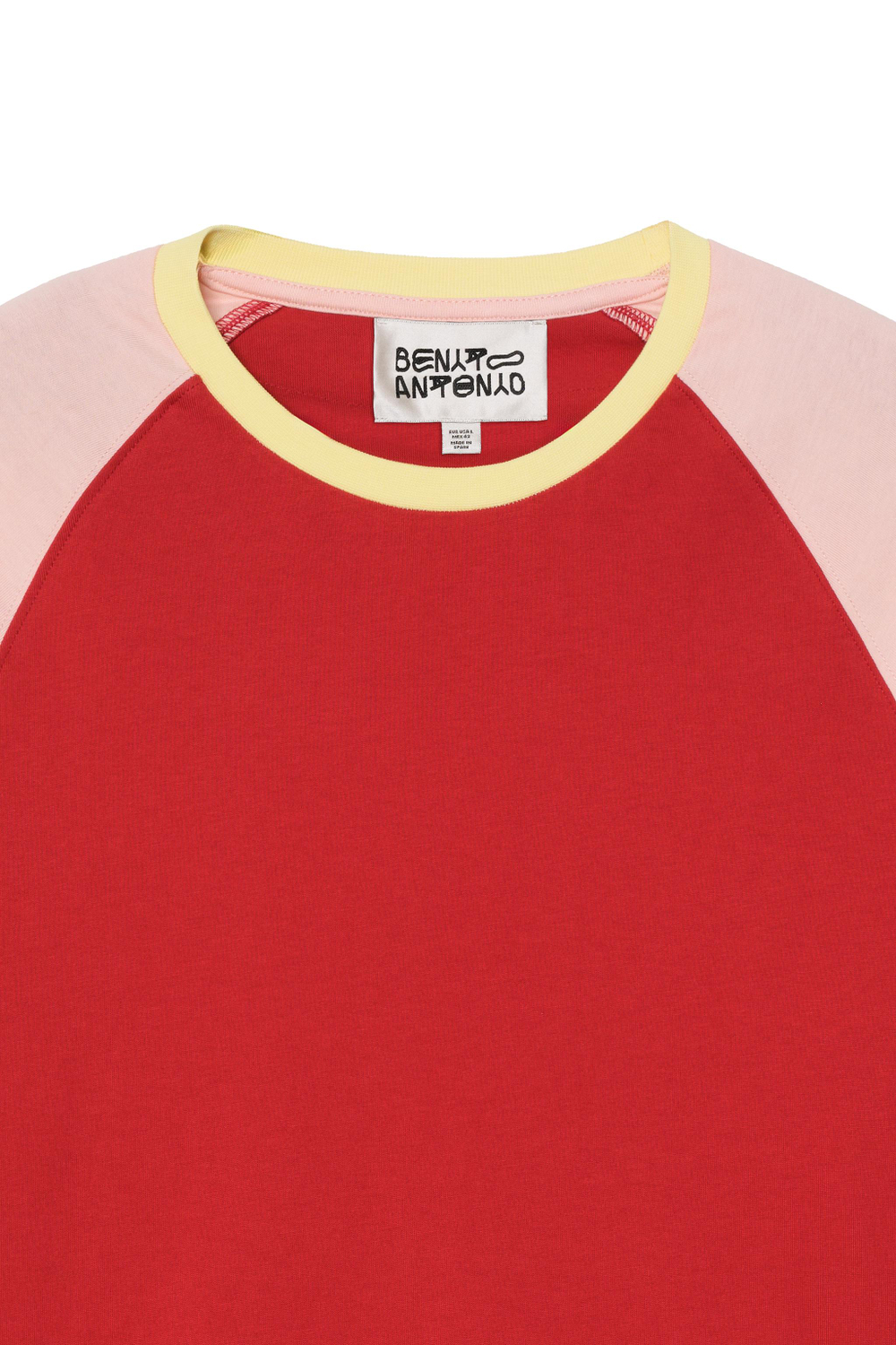УКОРОЧЕННАЯ ФУТБОЛКА КОЛОР-БЛОК — ZARA
