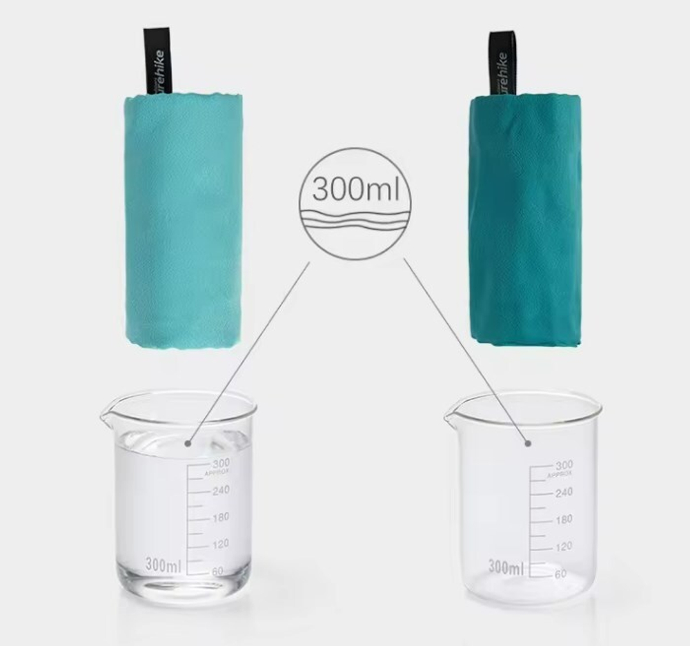 Полотенце кемпинговое Naturehike MJ02, 128х80 см, зеленая