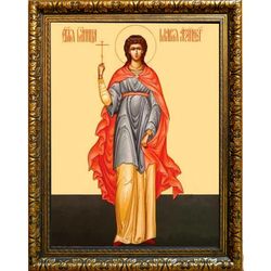 Мария Азийская мученица, дева. Икона на холсте.