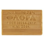 Мыло хозяйственное Флора твердое 72% 200 гр