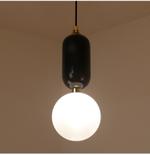 Pendant design lamp Aballs  by Parachilna (Black,  D15)
