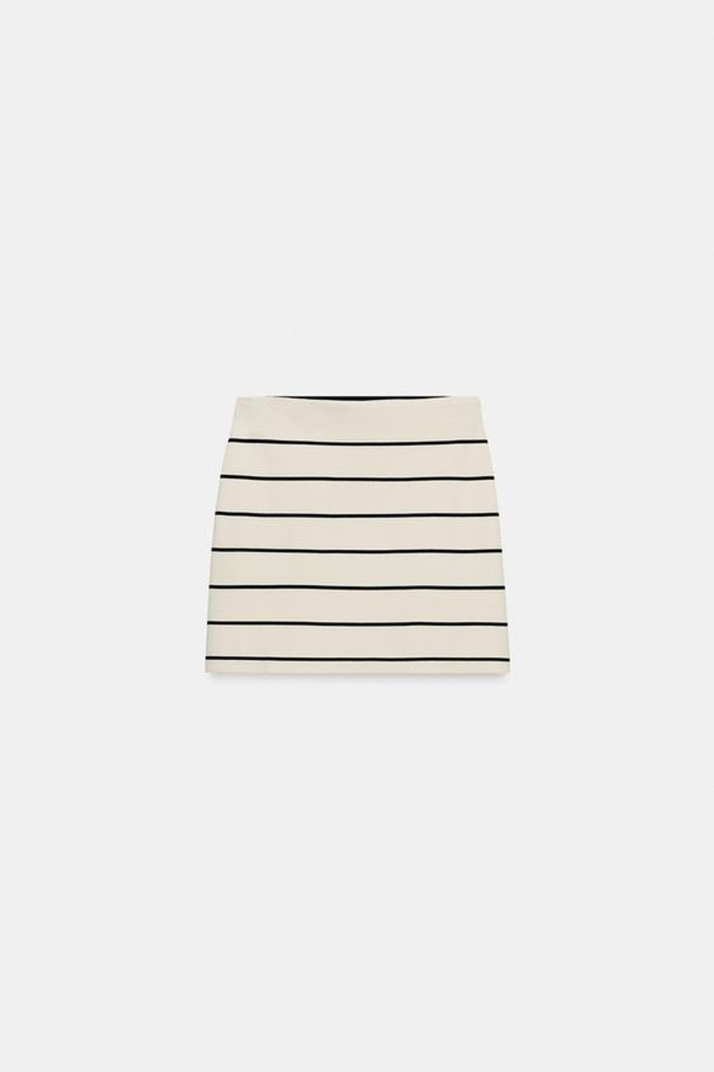 Мини-юбка из трикотажа в полоску - ZARA