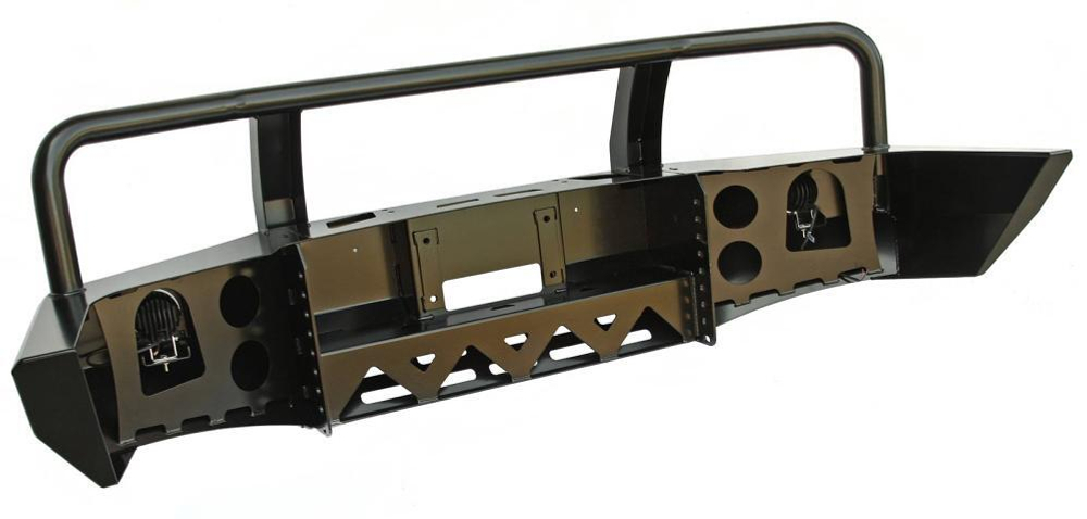 Бампер силовой передний Mazda B2500/Ford Ranger 1998-2006 с доп. фарами и защитной дугой