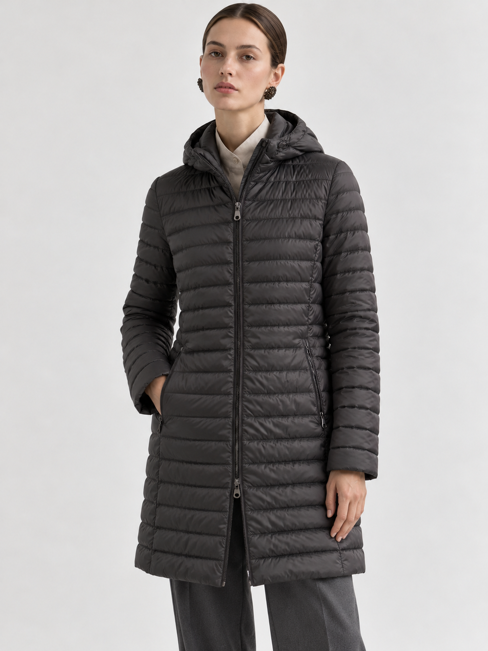 Стёганое пальто Massimo Dutti, s/m