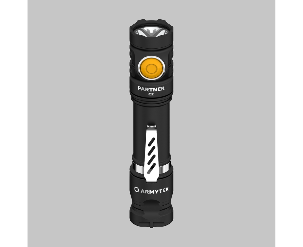 Фонарь светодиодный тактический Armytek Partner C2 Magnet USB, теплый свет, 1020 лм, аккумулятор