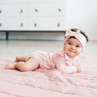 Боди-кимоно с длинным рукавом и крылышками "Камелия" 0+