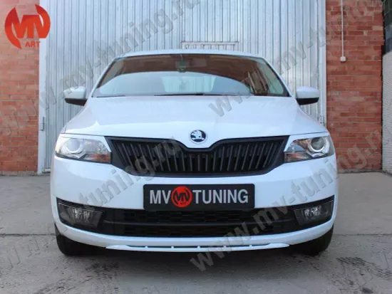 Реснички на фары длинные для Skoda Rapid