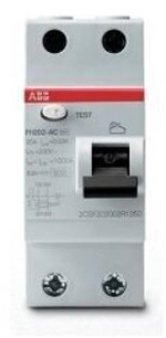 Выключатель дифференциальный УЗО ABB 2P FH202 AC-40/0,03A (1шт) (арт. 2CSF202004R1400)