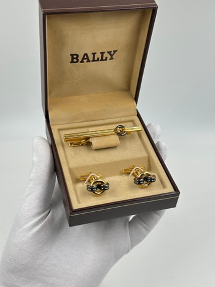 Комплект из запонок и зажима для галстука BALLY
