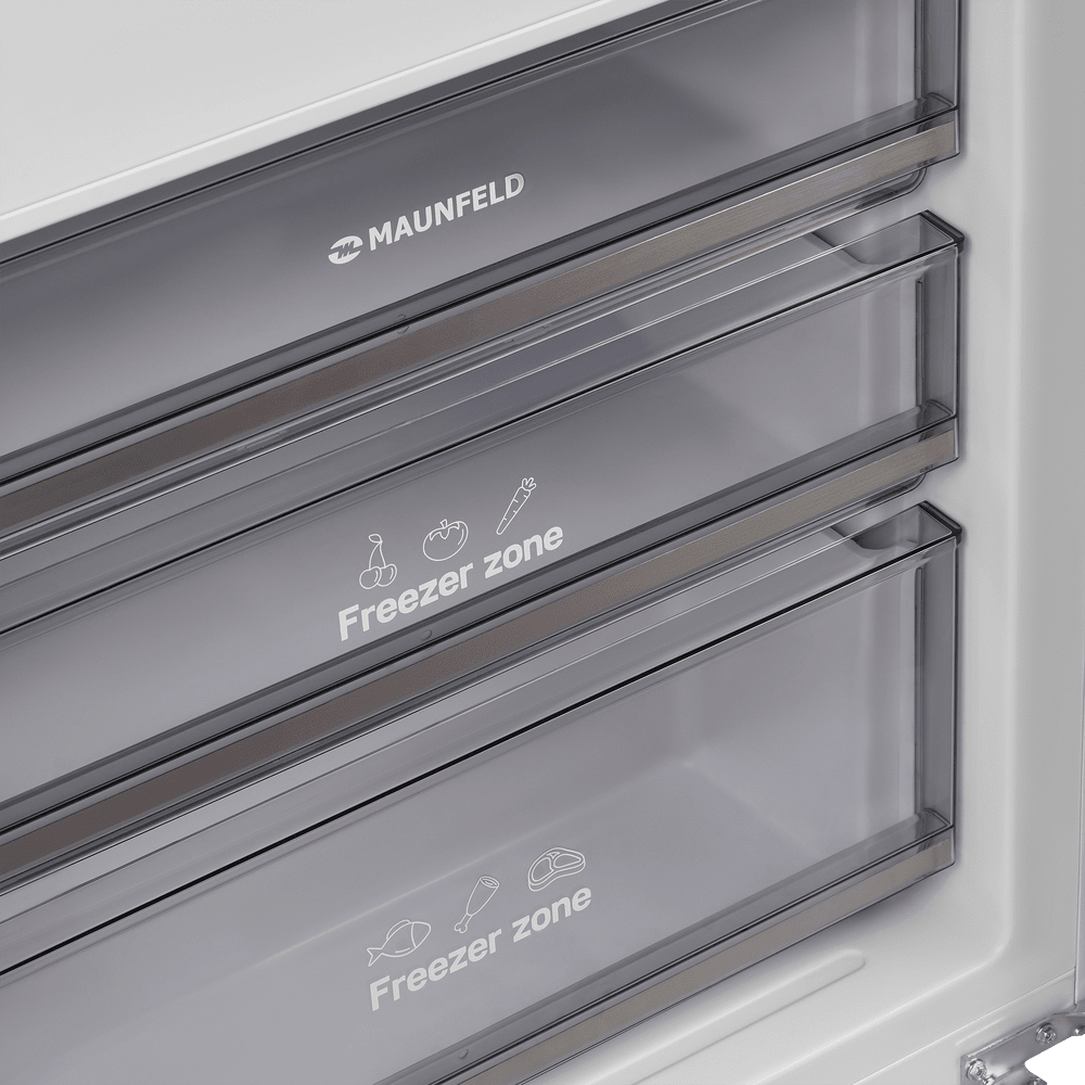 Встраиваемый холодильник NO FROST с инвертором MAUNFELD MBF19369NFWGR LUX Inverter