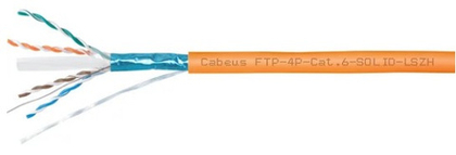 Кабель витая пара F/UTP 6 кат. 4 пары Cabeus FTP-4P-Cat.6-SOLID-OUT-LSZH-UV