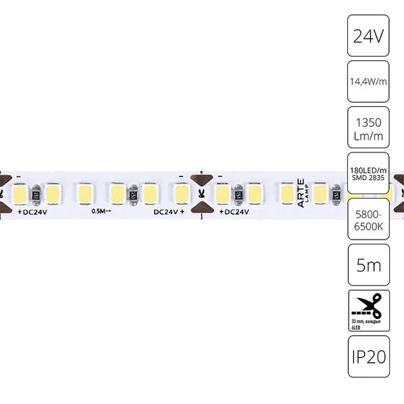 Светодиодная лента Tape A2418008-03-6K Arte Lamp