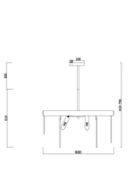 Потолочная люстра Freya Porto FR5104PL-08BS3