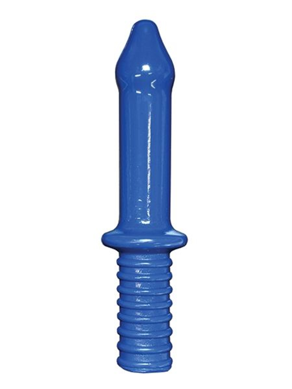 Длинный анальный жезл Crackstuffers Medium Plain Truncheon - 38 см. (Цвет: синий)