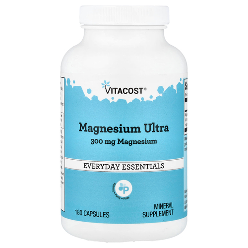 Vitacost, магний Ultra, 300 мг, 180 капсул