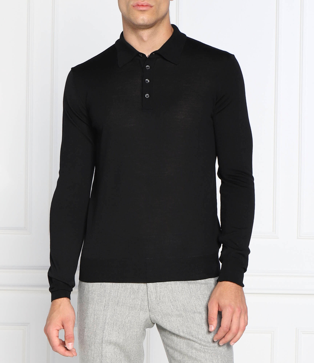 Хлопковый свитер ruben полоshirt ls Oscar Jacobson - черный(67578023)