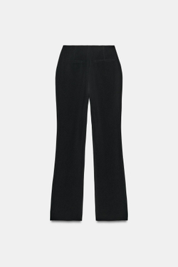 ZARA БРЮКИ FLARED, ЧЕРНЫЙ