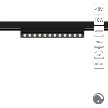 Магнитный трековый светодиодный светильник 10W 4000K A7478PL-1BK черный Optima 0.1-10V Arte Lamp